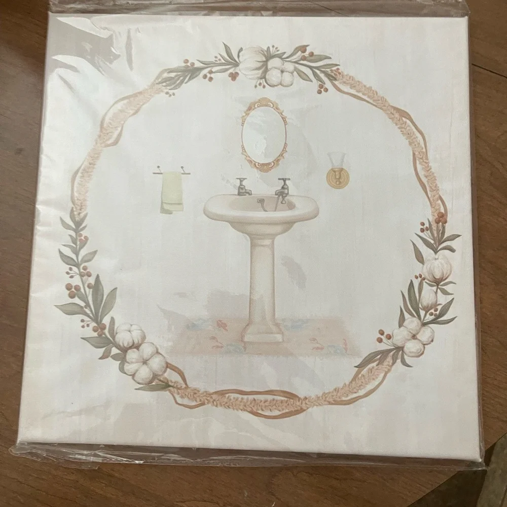 Elegant Bath Canvas Art - Set of 3